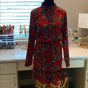 Red Floral Dress